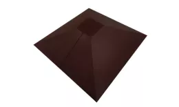 Колпак на столб под фонарь 390х390мм 0,45 Drap TwinColor с пленкой RAL 8017