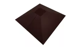 Колпак на столб под фонарь 390х390мм 0,5 GreenCoat Pural BT с пленкой RR 887 шоколадно-коричневый (RAL 8017 шоколад) купить в санкт-петербурге