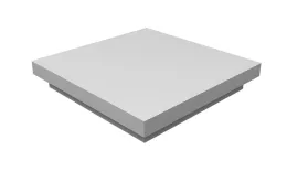 Колпак на столб плоский 390х390мм 0,45 Drap TX с пленкой RAL 9003