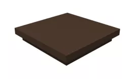 Колпак на столб плоский 550х465мм 0,5 Satin с пленкой RAL 8017 шоколад купить в санкт-петербурге