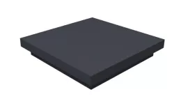 Колпак на столб плоский 385х385мм 0,45 Drap TX с пленкой RAL 7024