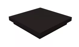 Колпак на столб плоский 450х430мм 0,45 Drap TX с пленкой RAL 9005