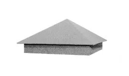 Колпак на столб 356х356мм 0,45 Zn