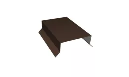 Парапетная крышка прямая 100мм 0,5 Satin Matt TX RAL 8017 шоколад