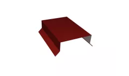 Парапетная крышка прямая 125мм 0,5 Satin с пленкой RAL 3011 коричнево-красный (3м) купить в санкт-петербурге