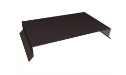Парапетная крышка прямая 250мм 0,5 Satin Matt RR 32 темно-коричневый (2,5м) купить в санкт-петербурге