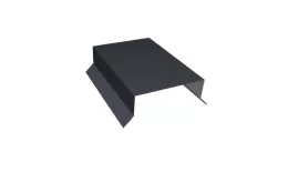 Парапетная крышка прямая 100мм 0,5 Satin Matt RAL 7024 мокрый асфальт (2,5м) купить в санкт-петербурге