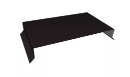 Парапетная крышка прямая 250мм 0,5 PurPro Matt 275 RAL 9005 черный (2м) купить в санкт-петербурге