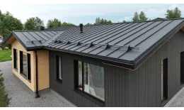 Кликфальц Pro Grand Line 0,45 Drap ST с пленкой на замках RAL 9005 черный купить в санкт-петербурге