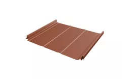 Кликфальц Pro Line Grand Line 0,5 Satin Matt TX с пленкой на замках RAL 8004 терракота купить в санкт-петербурге