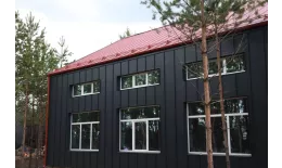 Фальц двойной стоячий Grand Line 0,45 Drap ST с пленкой на замках RAL 8004 терракота купить в санкт-петербурге