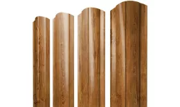 Штакетник Круглый фигурный 0,45 Print-Double Elite Golden Wood купить в санкт-петербурге