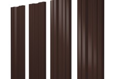 Штакетник Twin с прямым резом 0,45 Drap TwinColor RAL 8017 шоколад купить в санкт-петербурге