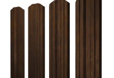 Штакетник Twin фигурный 0,45 Print Elite Chestnut Wood TwinColor купить в санкт-петербурге