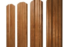 Штакетник Twin фигурный 0,45 Print Elite Golden Wood TwinColor купить в санкт-петербурге
