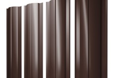 Штакетник Круглый с прямым резом 0,45 Drap TwinColor RAL 8017 шоколад купить в санкт-петербурге