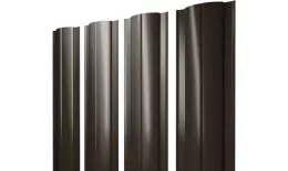 Штакетник Круглый с прямым резом 0,5 GreenCoat Pural BT, matt RR 32 темно-коричневый (RAL 8019 серо-коричневый) купить в санкт-петербурге