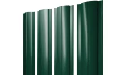 Штакетник Круглый с прямым резом 0,5 PE RAL 6005 зеленый мох