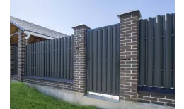 Штакетник Круглый с прямым резом 0,5 Satin Matt RAL 7024 мокрый асфальт купить в санкт-петербурге