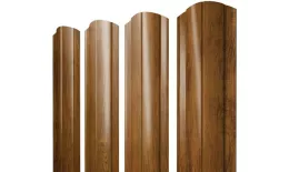 Штакетник Круглый фигурный 0,4 Print Premium Golden Wood Fresh TwinColor купить в санкт-петербурге