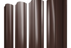 Штакетник Круглый фигурный 0,45 Drap TwinColor RAL 8017 шоколад купить в санкт-петербурге