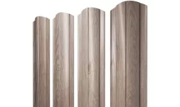 Штакетник Круглый фигурный 0,45 Print Elite White Wood TwinColor купить в санкт-петербурге
