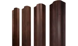 Штакетник М-образный B фигурный 0,4 Print Premium Cherry Wood Fresh TwinColor купить в санкт-петербурге