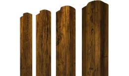 Штакетник М-образный B фигурный 0,45 Print Premium Golden Wood Fresh TwinColor купить в санкт-петербурге