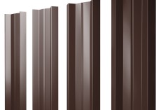 Штакетник М-образный А с прямым резом 0,45 Drap TwinColor RAL 8017 шоколад купить в санкт-петербурге