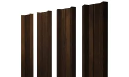 Штакетник М-образный А с прямым резом 0,45 Print Elite Chestnut Wood TwinColor купить в санкт-петербурге