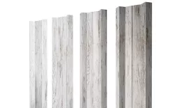 Штакетник М-образный А с прямым резом 0,45 Print Elite Snow Wood TwinColor купить в санкт-петербурге