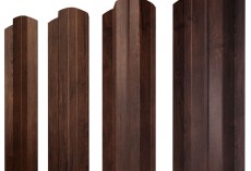 Штакетник М-образный А фигурный 0,4 Print Premium Cherry Wood Fresh TwinColor купить в санкт-петербурге