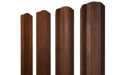 Штакетник М-образный А фигурный 0,4 Print Premium Golden Wood Fresh TwinColor купить в санкт-петербурге