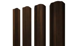 Штакетник М-образный А фигурный 0,45 Print Elite Chestnut Wood TwinColor купить в санкт-петербурге