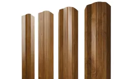 Штакетник М-образный А фигурный 0,45 Print-Double Premium Golden Wood Fresh купить в санкт-петербурге