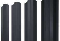 Штакетник М-образный В фигурный 0,45 Drap TwinColor RAL 7024 мокрый асфальт купить в санкт-петербурге