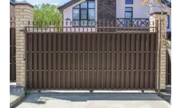 Штакетник П-образный A с прямым резом 0,5 Satin Matt RAL 8017 шоколад купить в санкт-петербурге