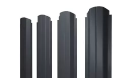 Штакетник П-образный A фигурный 0,5 PurPro RAL 7024 мокрый асфальт купить в санкт-петербурге