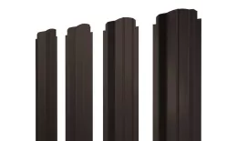 Штакетник П-образный B фигурный 0,5 Satin Matt TX RR 32 темно-коричневый купить в санкт-петербурге