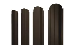 Штакетник П-образный А фигурный 0,45 Drap TX RR 32 темно-коричневый купить в санкт-петербурге