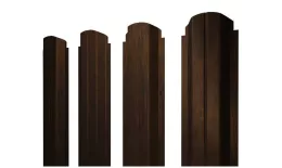 Штакетник П-образный А фигурный 0,45 Print Elite Chestnut Wood TwinColor купить в санкт-петербурге