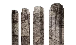 Штакетник П-образный А фигурный 0,45 Print Elite King Stone TwinColor купить в санкт-петербурге