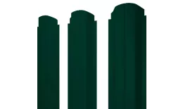 Штакетник П-образный А фигурный 0,5 PE RAL 6005 зеленый мох купить в санкт-петербурге