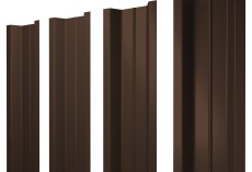 Штакетник П-образный В с прямым резом 0,45 Drap TwinColor RAL 8017 шоколад купить в санкт-петербурге