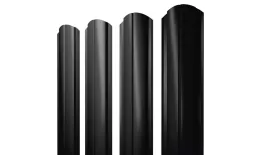 Штакетник Полукруглый Slim фигурный 0,45 PE-Double RAL 7016 антрацитово-серый купить в санкт-петербурге