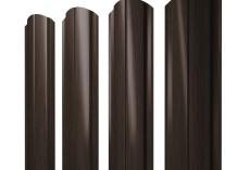 Штакетник Полукруглый Slim фигурный 0,45 Print Elite Coffee Wood Blesk TwinColor купить в санкт-петербурге