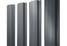 Штакетник Прямоугольный с прямым резом 0,45 Drap TwinColor RAL 7024 мокрый асфальт купить в санкт-петербурге