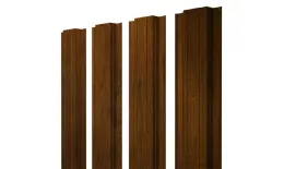 Штакетник Прямоугольный с прямым резом 0,45 Print Elite Golden Wood TwinColor купить в санкт-петербурге