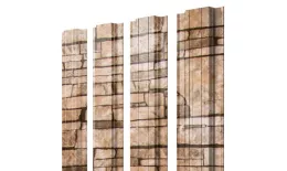 Штакетник Прямоугольный с прямым резом 0,45 Print Elite Sand Stone TwinColor купить в санкт-петербурге