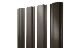 Штакетник Прямоугольный с прямым резом 0,5 Satin Matt TX RR 32 темно-коричневый купить в санкт-петербурге